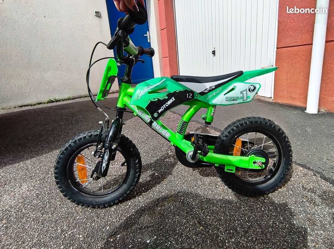 Bicycle Velo Moto 12 Pouces Velo Moto 16 Pouces Vélo Style Moto 16