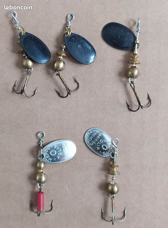 Cuillère Mepps Aglia Taille 2 Vintage – Fabriquée En France – Pêche Truite