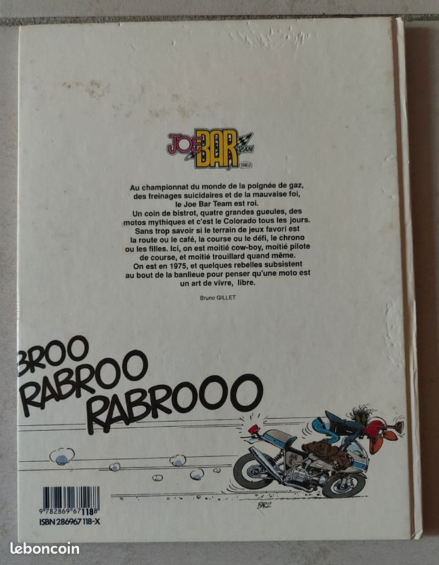 📙 BD tome 1 Joe Bar Team Éditions vents d'ouest📘 (image 2)