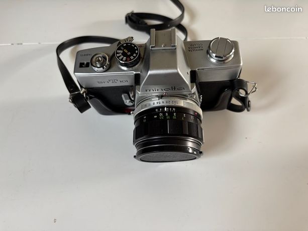Boîtier Minolta SRT 101 Argentique - Pour Pièces Détachées, Fonctionnel Mais à Réparer