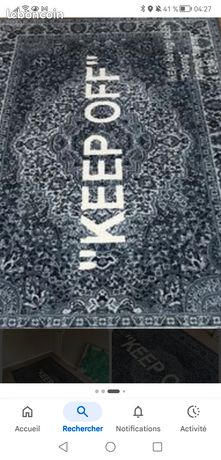 Tapis keep off virgil abloh x ikea 133cm par 195cm - Décoration