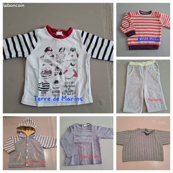 Lot vêtements 0,75cpiece0à 6mois/5/6ansgarçon.fille2/3/4/14/16/18ans (image 1)