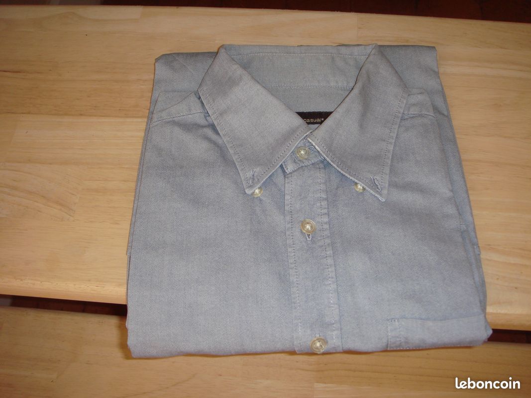 Chemise grise homme (image 2)