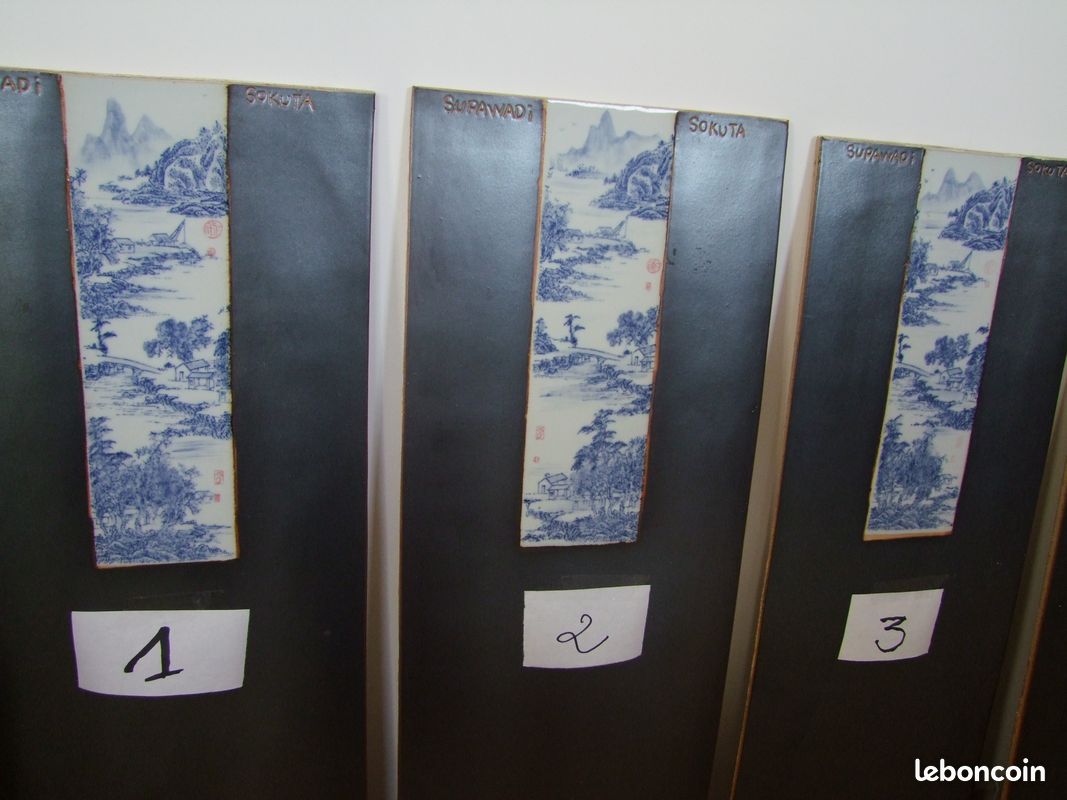 Céramique grande hauteur motif japonisant vendu à la pièce (image 2)