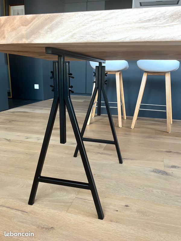 Paire De Tréteaux Réglables Pour Architecte Ou Bricoleur - Occasion, Stables Et Pratiques