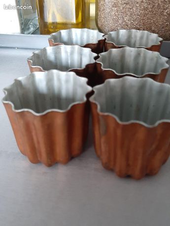 Moule à cannelé en cuivre 4,5 cm Patisse