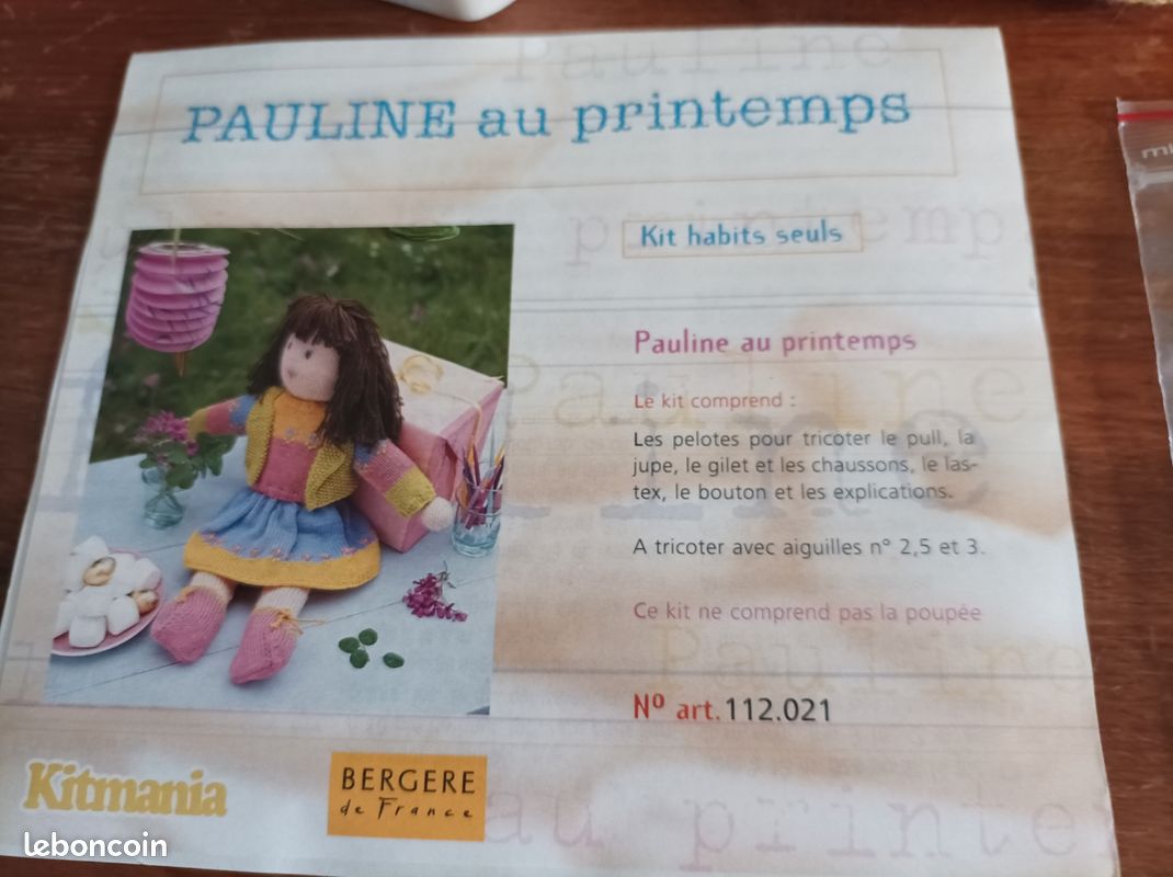 La poupée PAULINE Loisirs créatifs