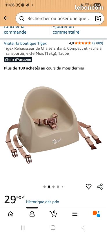Rehausseur de chaise Tigex (image 2)