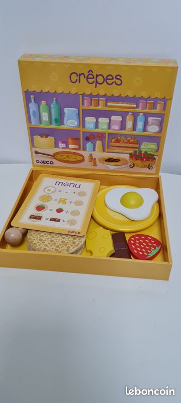 DJECO - Jeu de cuisine et d’imitation BOIS – Atelier crêpes (image 2)