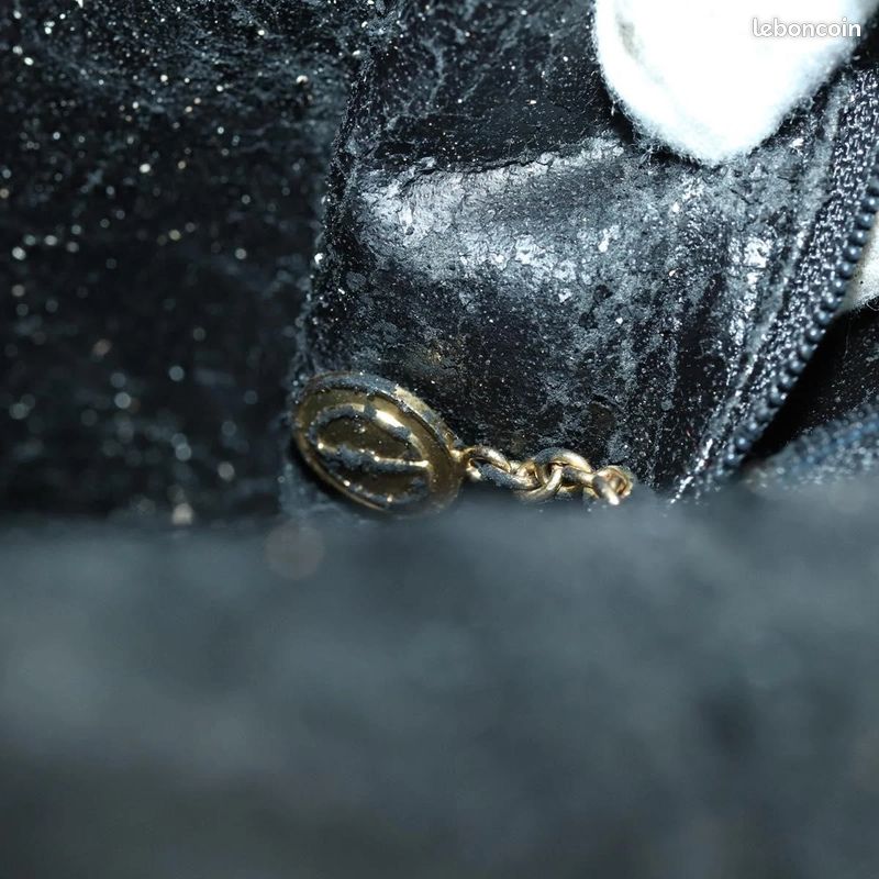 Sac à bandoulière GUCCI Bamboo en cuir Noir/Doré FM91 (image 10)