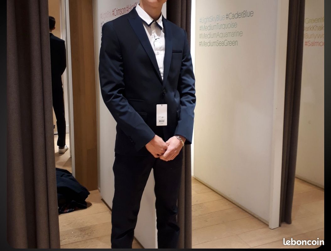 Costume Slim Jules Bleu Marine - Taille 46, Deux-pièces, Occasion Parfait état