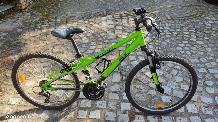 Vélo VTT Enfant CEDRIC 7 Ans - Vert - 6 Vitesses - Très Bon État