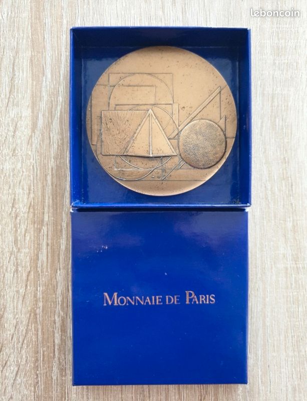 Monnaie De Paris Mini Médaille Colorisée 34mm Tennis Mixte - Bleu Jaune, 5cm X 6cm