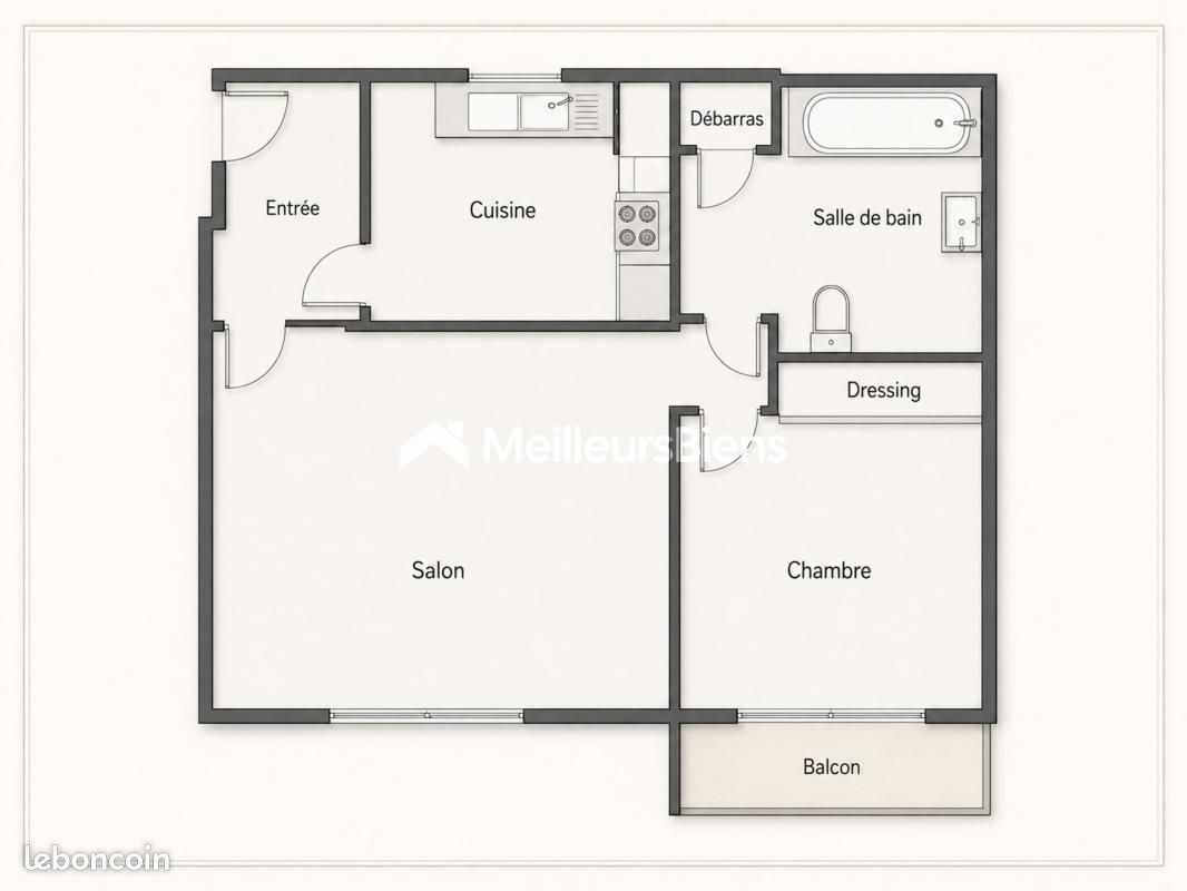 Appartement 2 pièces 50 m² · à Choisy-le-Roi · 50 m² · 189 000 €