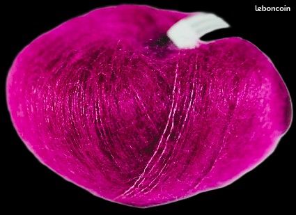2 pelotes neuves (225M😮‼️/25G) KID SILK 75% mohair et 25% soie d'AUSTERMANN 2 coloris (🧶33 PISCINE +🧶6 FUCSHIA) (image 9)