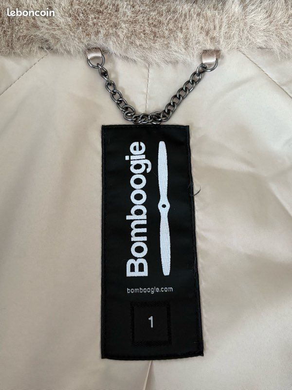 Manteau fausse fourrure beige Bomboogie - Taille 1 (image 6)