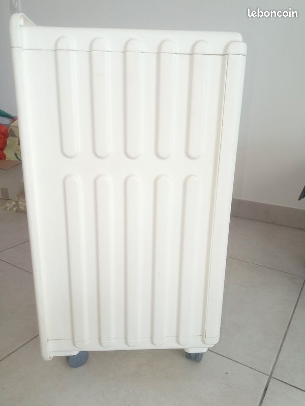 Armoire de chevet vintage blanche (image 2)