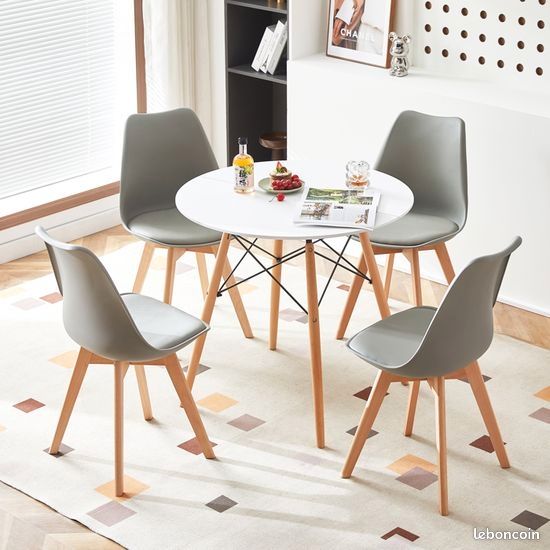 Table et chaises scandinaves neuves 💥 (image 1)