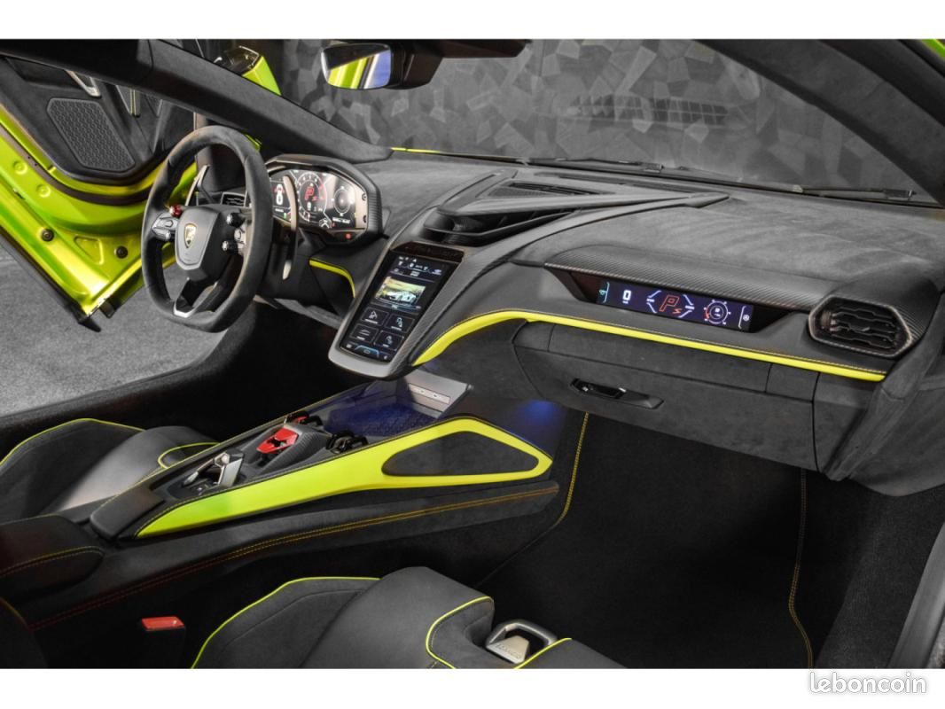 Lamborghini revuelto AD PERSONAM - VERDE CITREA / ROSSO MARS TVA 6.5 V12 1.015CH Baquets (image 12)