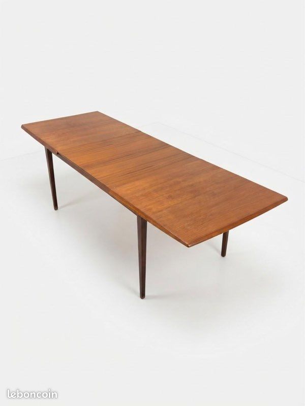 Table à manger danoise vintage en teck extensible 6/10 places⁠ (image 11)