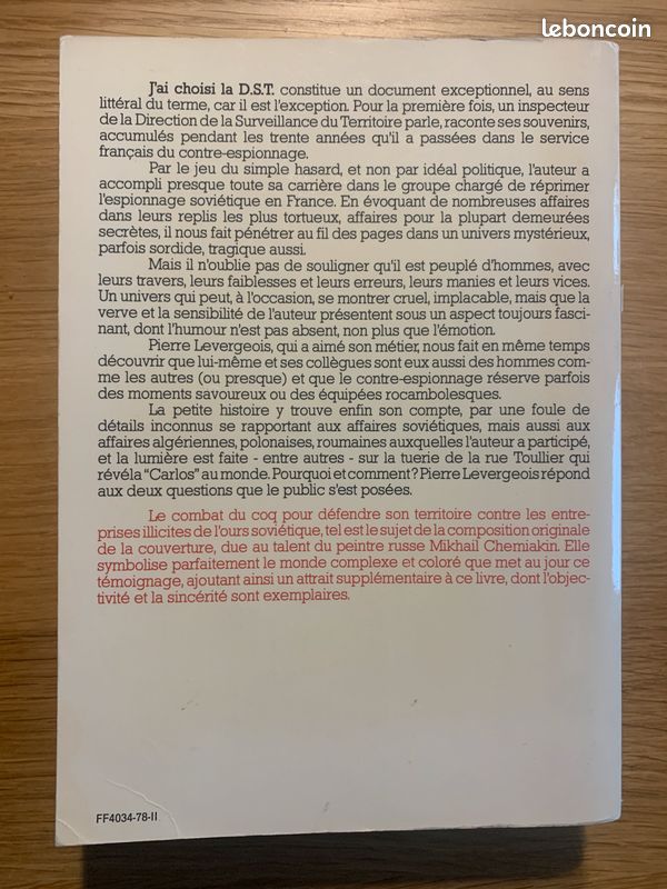 J'ai choisi la DST. Souvenirs d'un inspecteur (image 3)