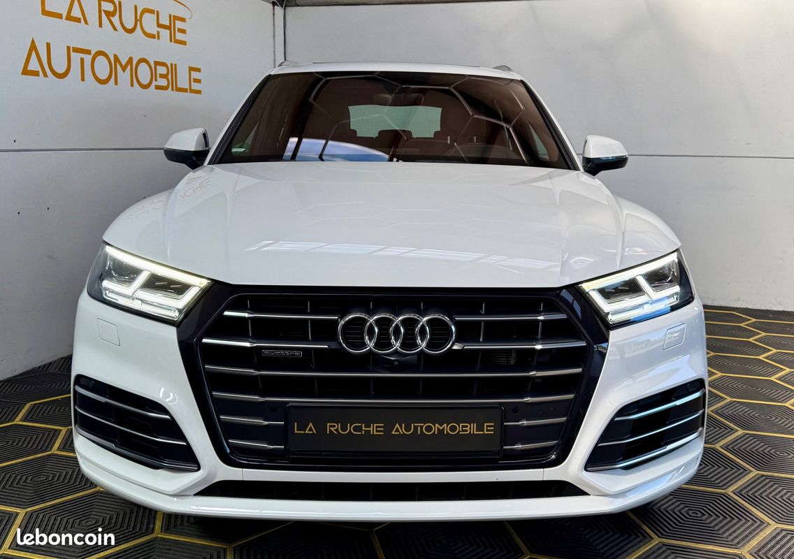 🟢Audi Q5 55 TFSIe 367ch Quattro S-Line / 127 917 kms / Suivi complet Audi / Cuir Milano / Toit panoramique / Attelage / Carplay (image 5)