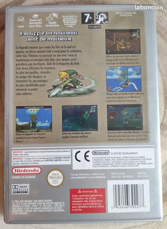 The legend of zelda : the wind waker - nintendo game cube - vf - complet (image 2)