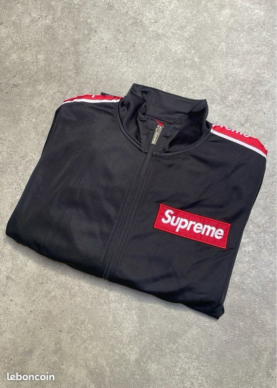 Veste Supreme Grid - Taille L, 100% Laine, Style 3-en-1 Jogging, Neuve Avec étiquettes