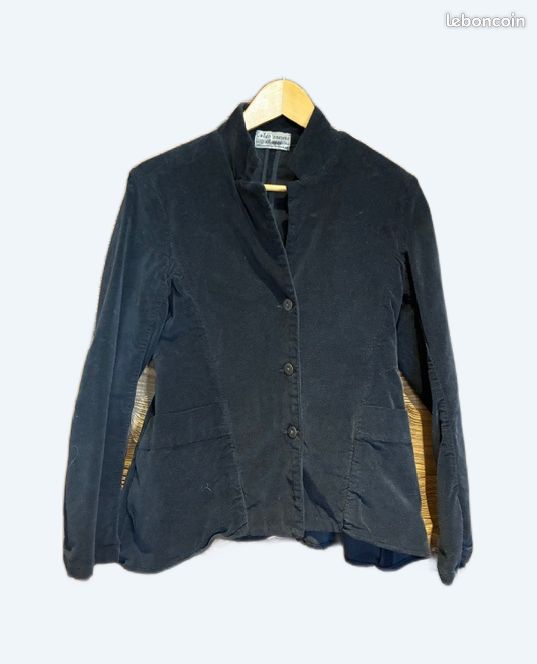 Veste velours noire (image 1)
