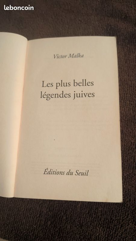 Les plus belles légendes juive | victor Malka vue portee — LBC AT'Brocante Troyes