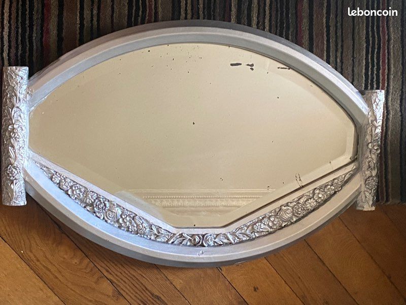 Ancien miroir bois sculpté (image 1)