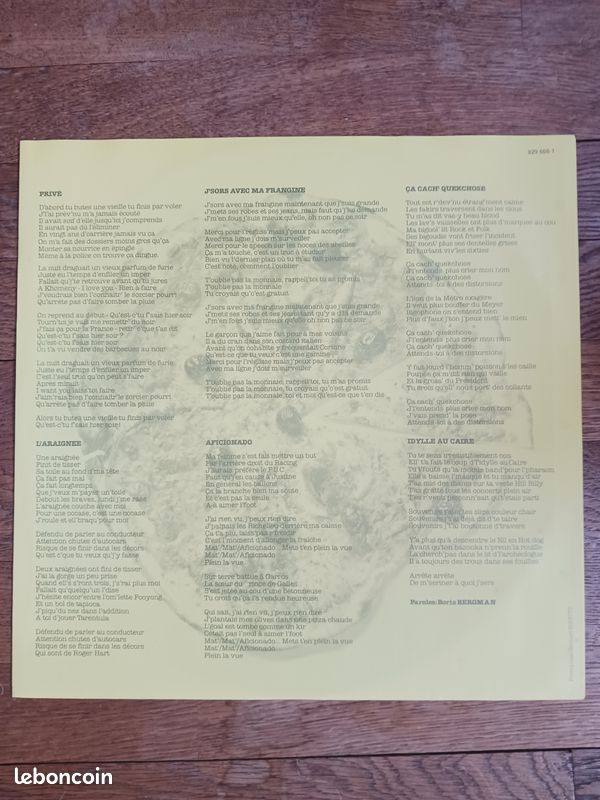 Bashung "PIZZA" vinyle (image 4)