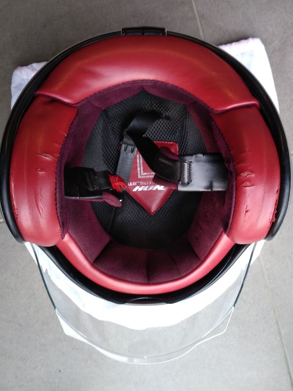 CASQUE NOX JET HÉRITAGE ROUGE MATT