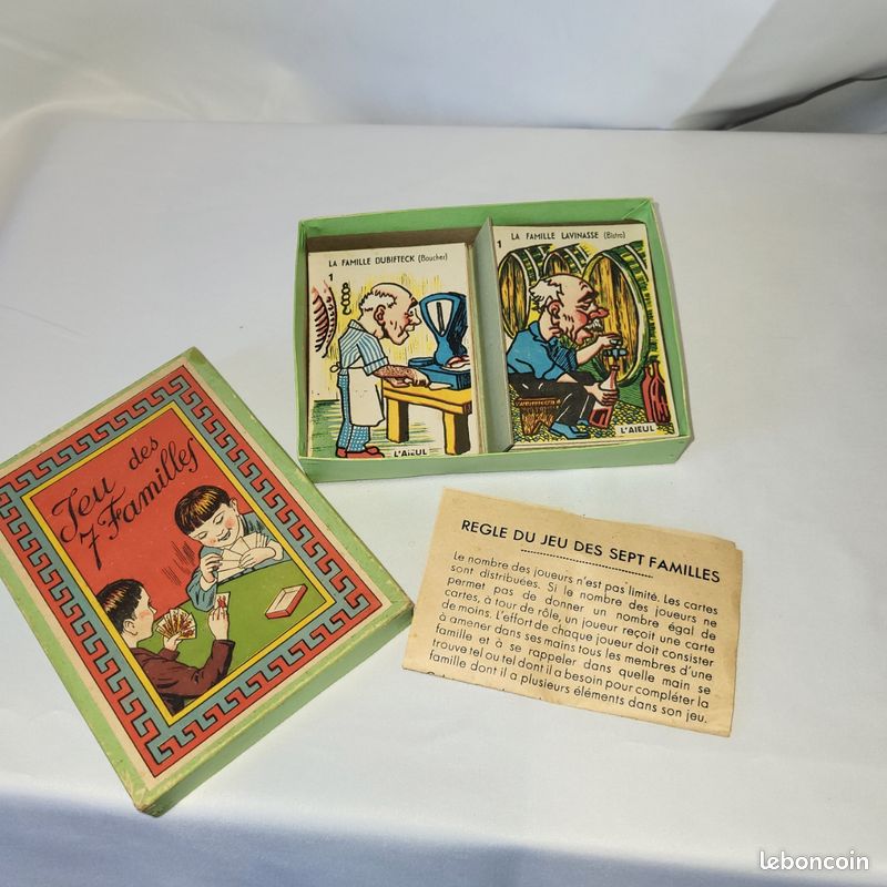 Jeu Des 7 Familles D'Autrefois Par Mikado – Édition Vintage Collector