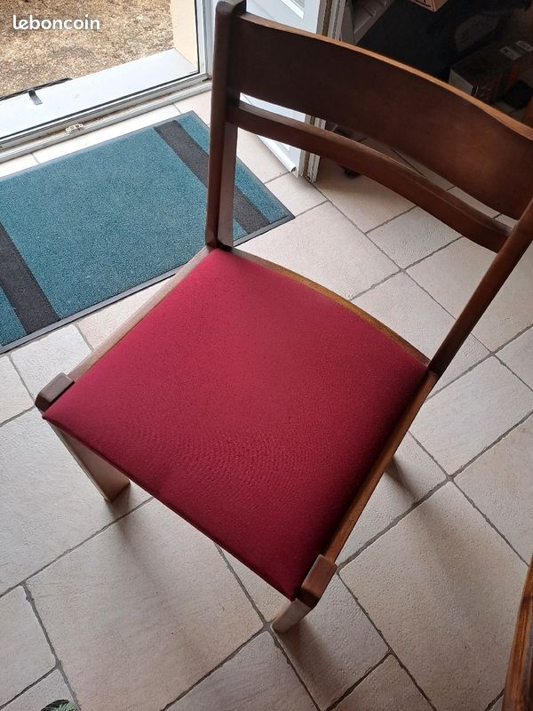 Table ronde 120 avec rallonge 6 chaises (image 2)
