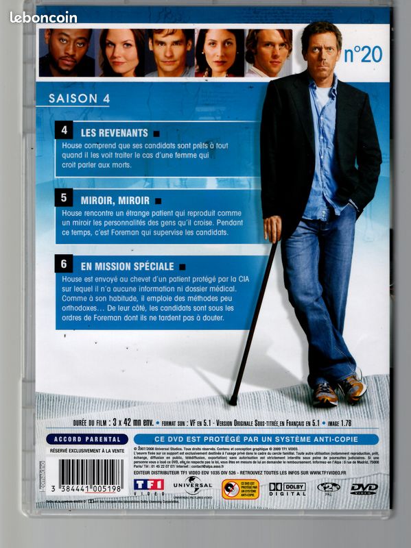 DVD Séries : Dr. House Intégrale Saison 4 (image 4)