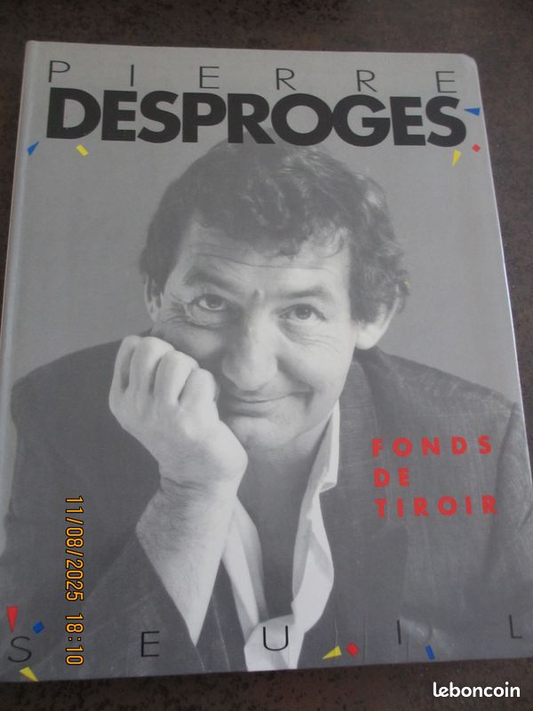 Livre Pierre Desproges "fonds de tiroir" (image 1)