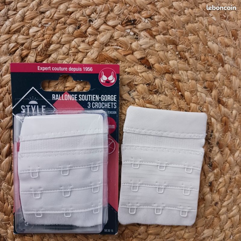 Rallonge De Soutien-gorge Prym 20mm (2cm) - 3 Crochets, Blanc - Neuf Avec étiquette - Accessoire Lingerie