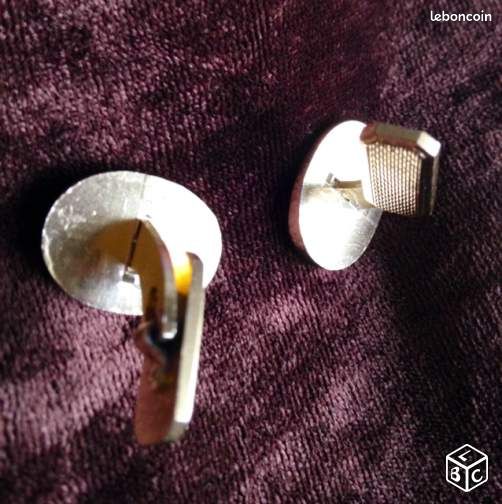 Boutons de manchette dorés ANCIENS TB ETAT (image 2)