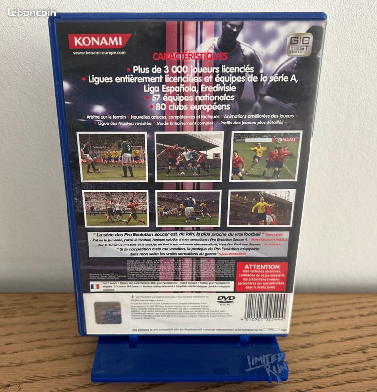 Jeu Pro Evolution Soccer 4 (PES 4) PS2 – Complet Boîtier Notice – Version FR PAL