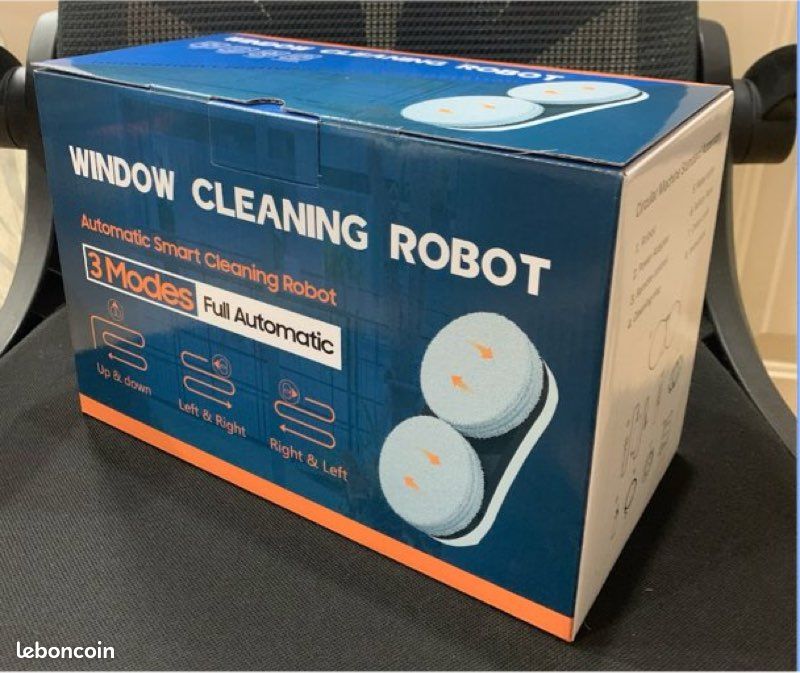 Robot Nettoyeur De Vitres 5800Pa - Laveur Automatique Intelligent Avec Télécommande Et Sécurité