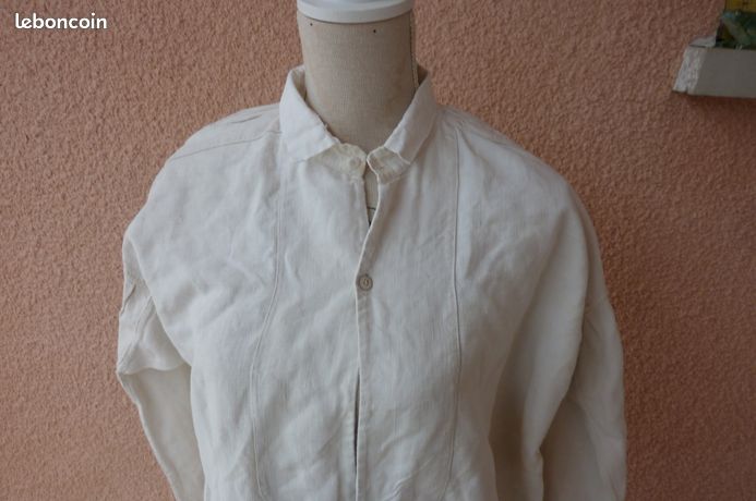 Lot De 2 Chemises Grand-père 100% Coton Taille S - Neuf Avec étiquettes - Marque Dad - Style Graphique Décontracté