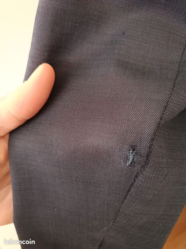 Veste de costume Zara bleue taille 50 100% polyester (image 4)