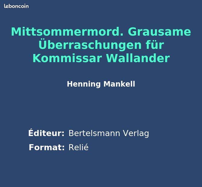 Mittsommermord. Grausame Überraschungen für Kommissar Wallander - Henning Mankell (image 2)