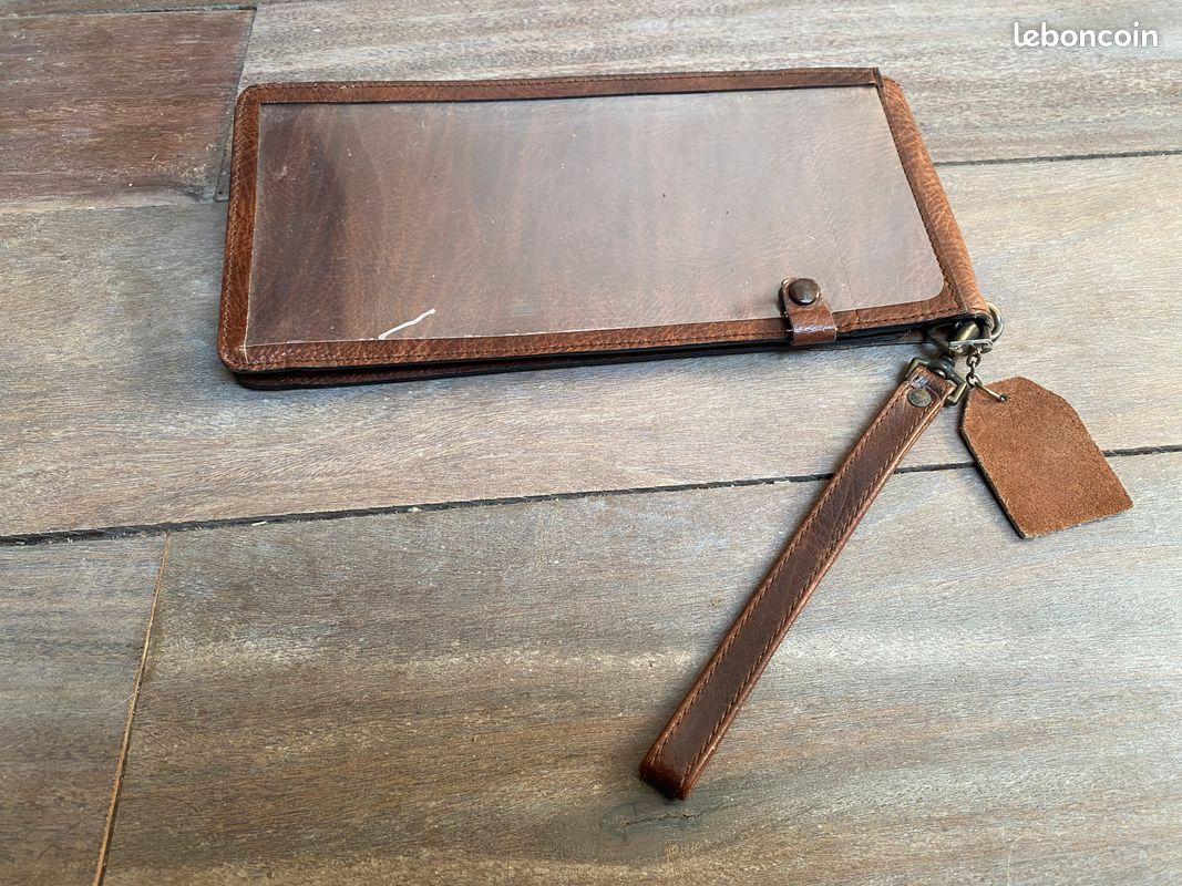 Sacoche Vintage Le Tanneur - Années 70 - Cartable Homme - Cuir Marron - Avec 2 Clés