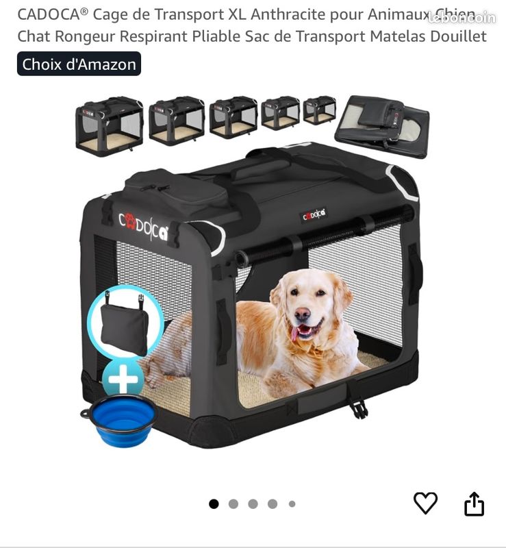 Cadoca Cage Caisse De Transport Chat Souple Cage De Transport - Main Image