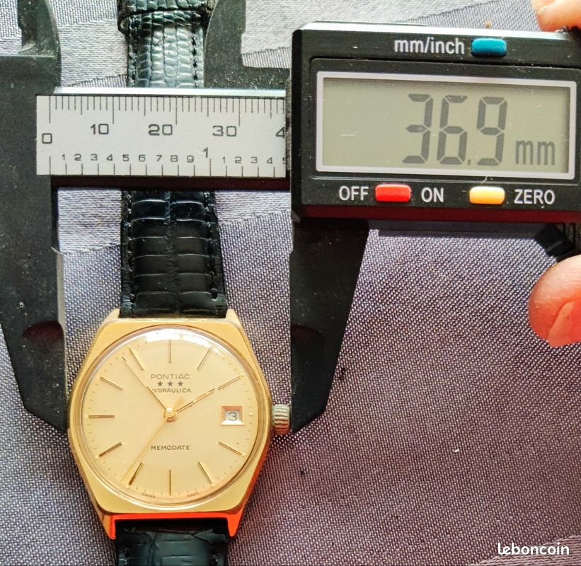 Superbe montre PONTIAC HYDRAULICA MEMODATE mécanique Montres - Main Image