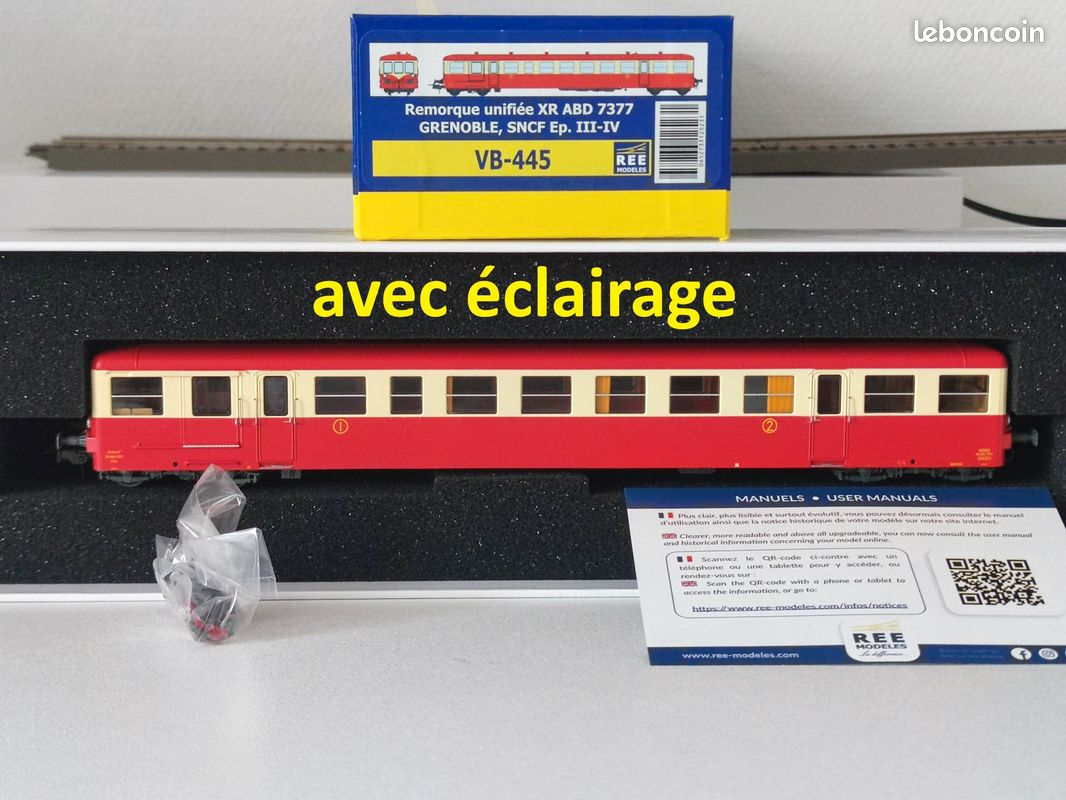 ROCO-HO REMORQUE D'AUTORAIL Sncf Toit Creme En Bo Ref. 44628 EUR 35,00