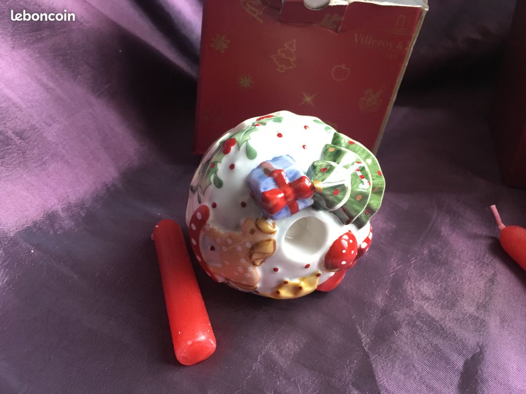 Lot De Bougeoirs Cupcake & Cashmere – Argent – Noeud Et Cupcake – 10 Et 8,5 Pouces – Neufs