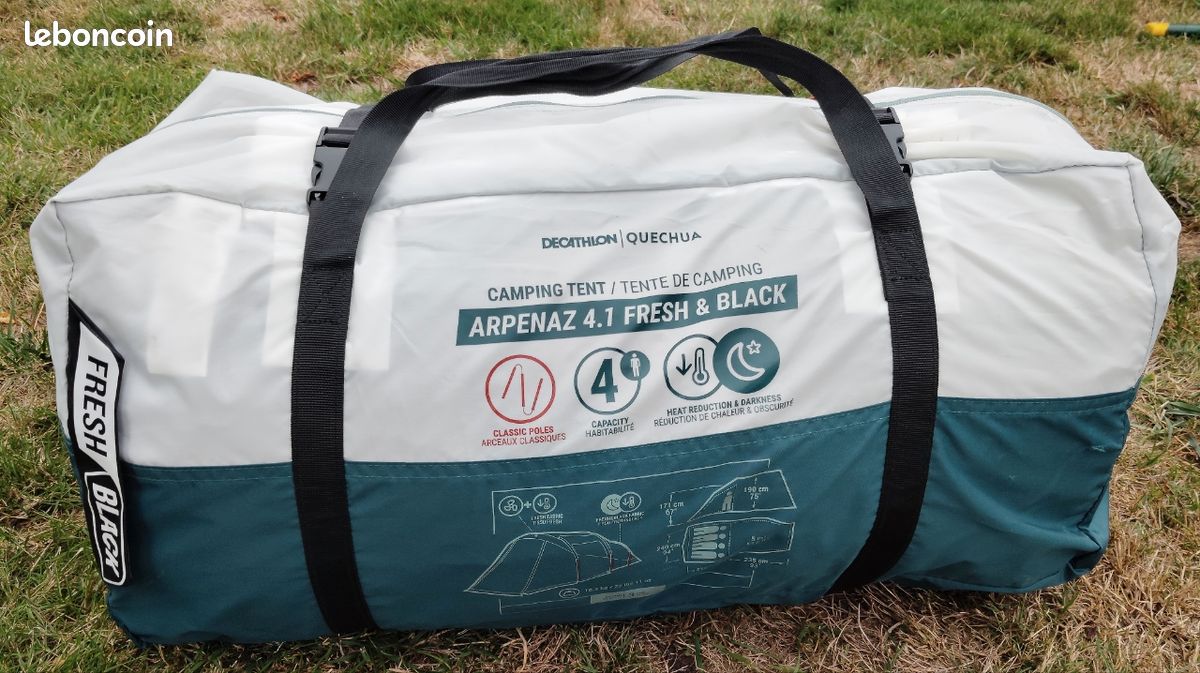 Tente Arpenaz Fresh Black personnes Sport Plein air
